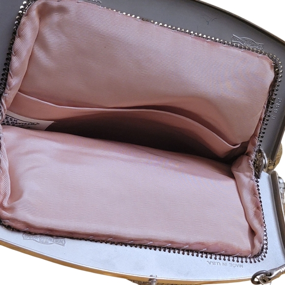 Whiting & Davis Co Gold Mesh Evening Bag - Picture 6 of 11